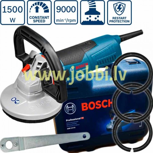 Bosch GBR 15 CA slīpmašīna betonam + ACC 0601776000