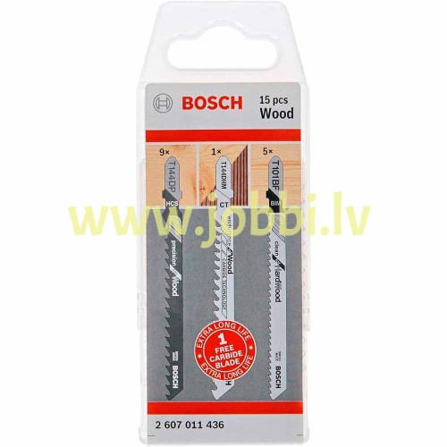 Bosch WOOD set (15pcs) 2607011436