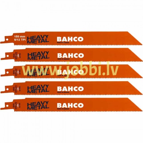 Bahco 3940-150-8-12-ST-5P blades for metal 150mm (5pcs)